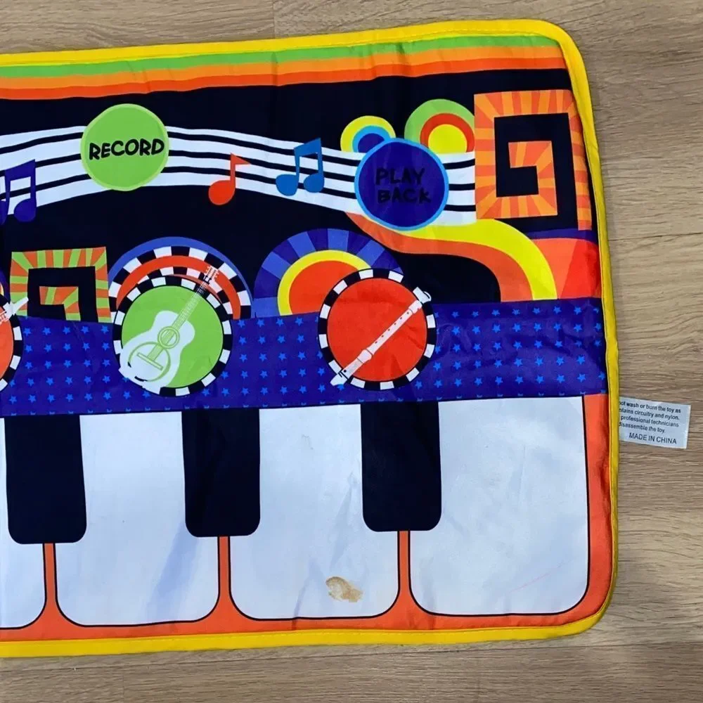 Musical Play Mat for Kids - (Musical Instruments)Colorful Piano Design